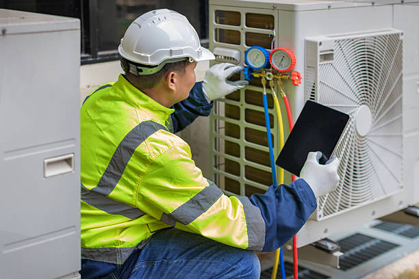 Professional Hvac Maintenance technician working in Round Lake, NY
